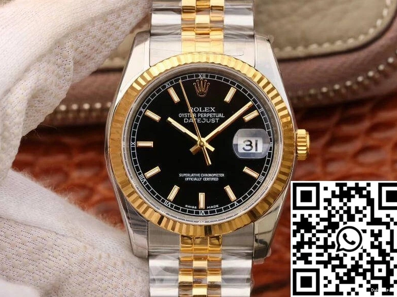 Datejust Factory 36mm AR Rolex Black Dial 126233 1101